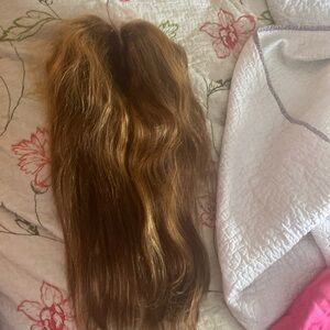 Brand new human hair highlighted wig